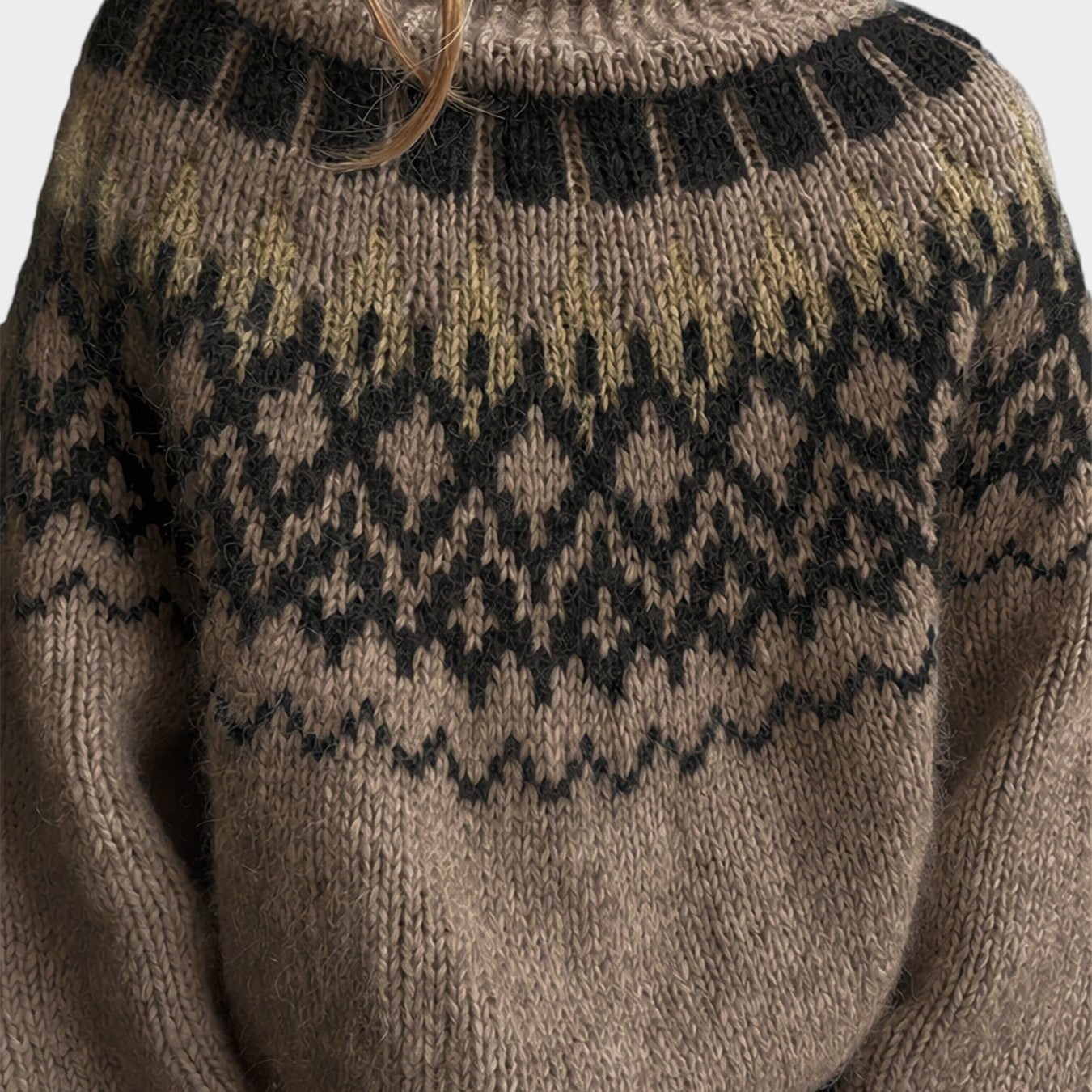 Freya | Fair Isle Fluffy Knit Sweater