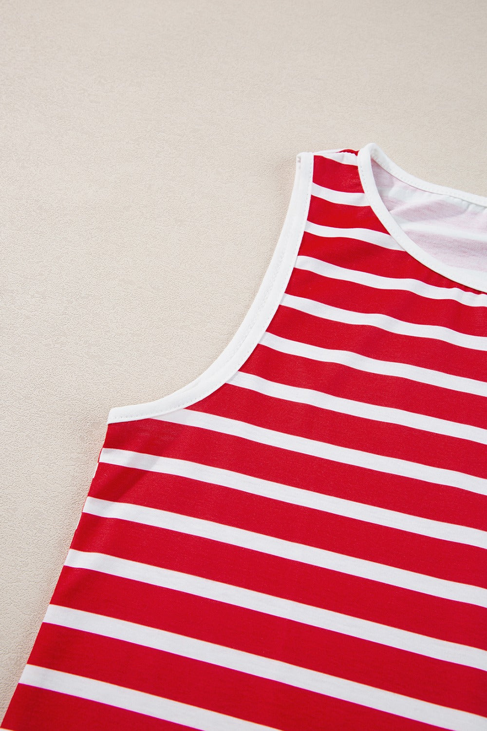 Rundhals-Tanktop mit US-Flagge