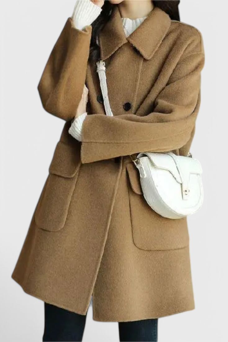 Aveline™ | Classic Double-Breasted Wool Coat — Final Edit