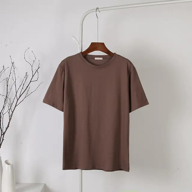 Weiches Basic-T-Shirt für Damen aus Baumwolle