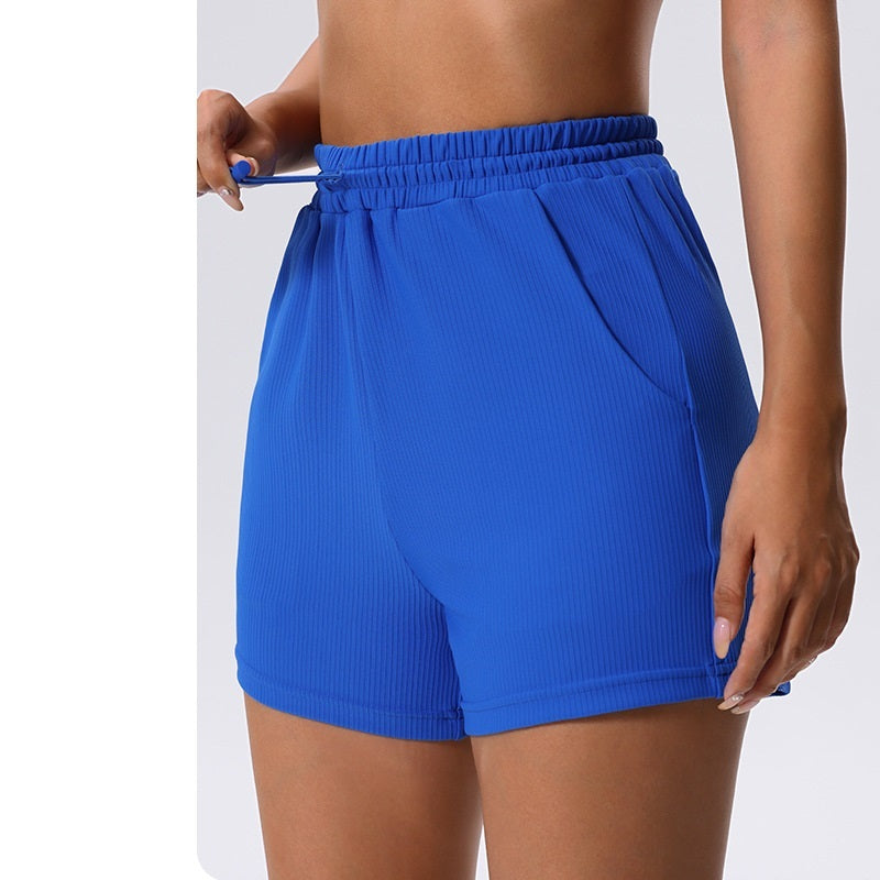 Summer Yoga, Fitness, Running, Slimming And Slimming Elastic Mesh Quick Drying Hot Pants