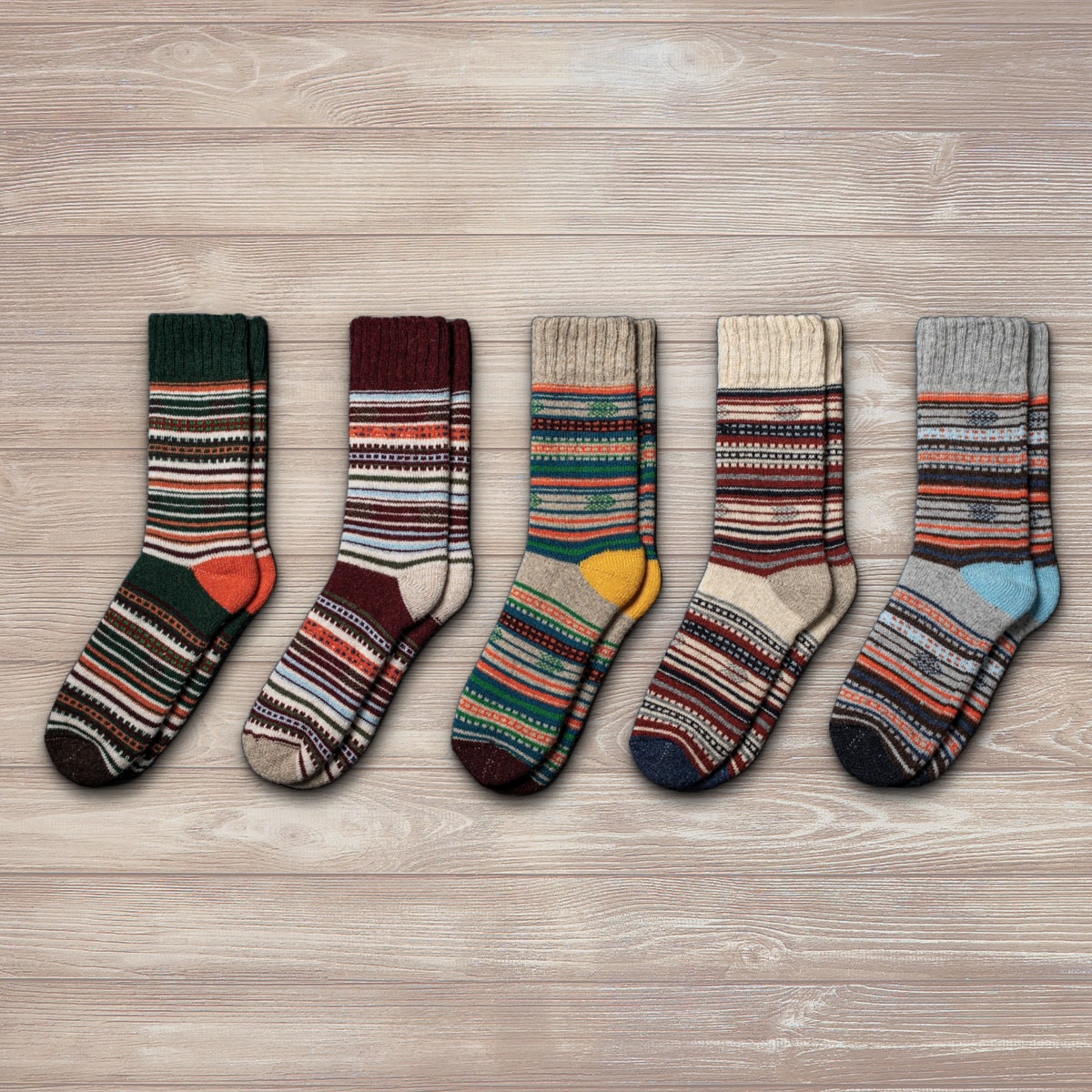 Espen™ | Nordic Wool Socks — 5-Pair Set — Final Edit