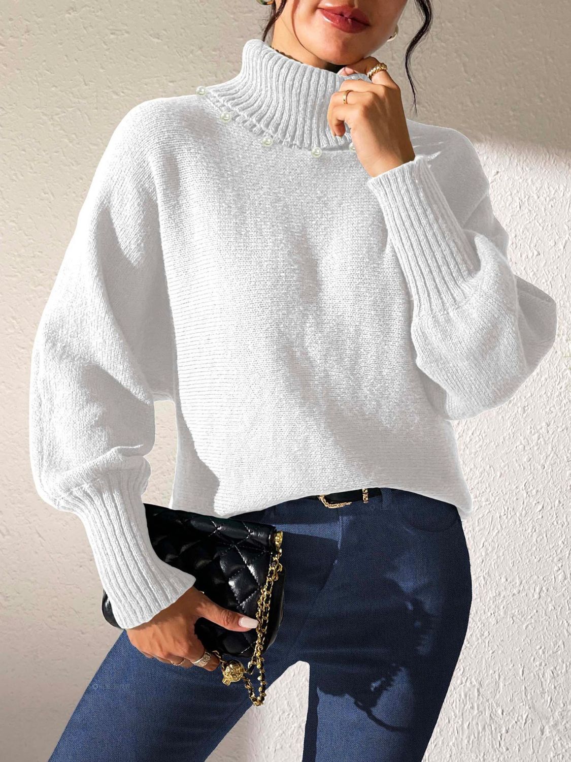 Turtleneck Long Sleeve Sweater