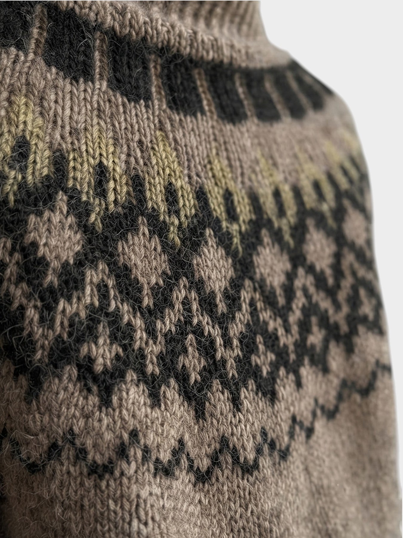 Freya | Fair Isle Fluffy Knit Sweater