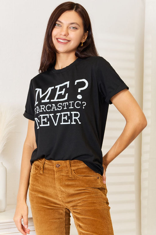 Camiseta de cuello redondo con gráfico de letras "Simplemente amor"