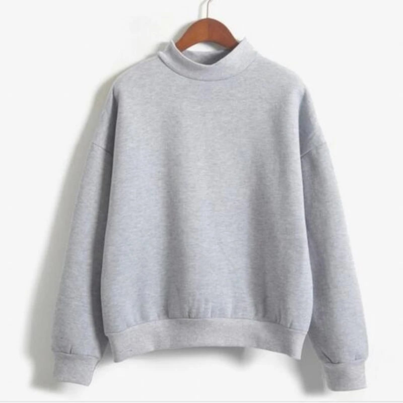 M-Xxl Cute Women Hoodies Pullover 9 Colors AutumnThick Knit Sweatshirt Female