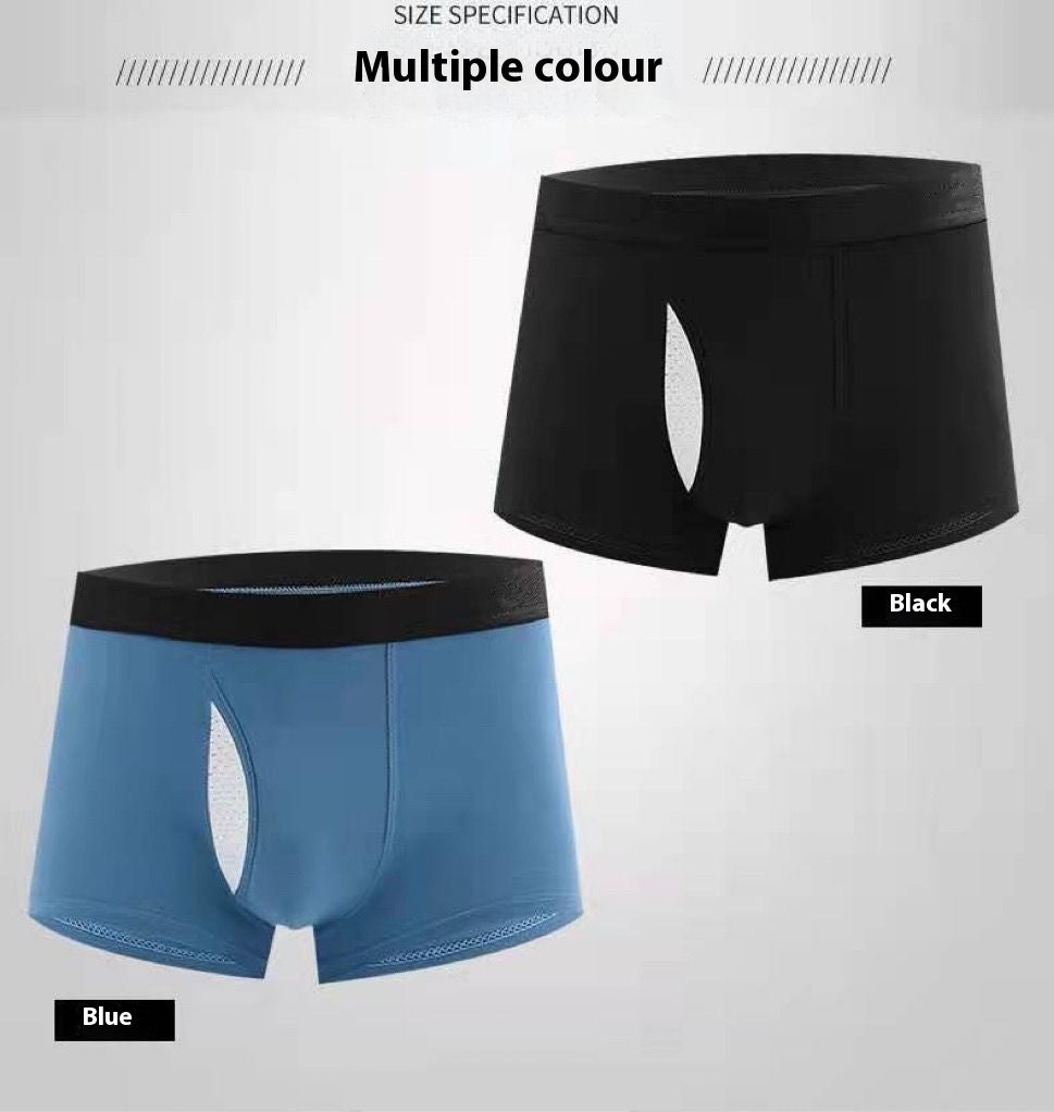 Ropa interior masculina con separación del prepucio