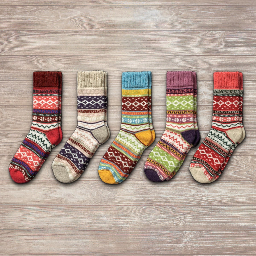 Ida™ | Nordic Wool Socks — 5-Pair Set — Final Edit