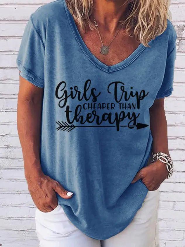 Camiseta de terapia de viaje para mujeres y niñas