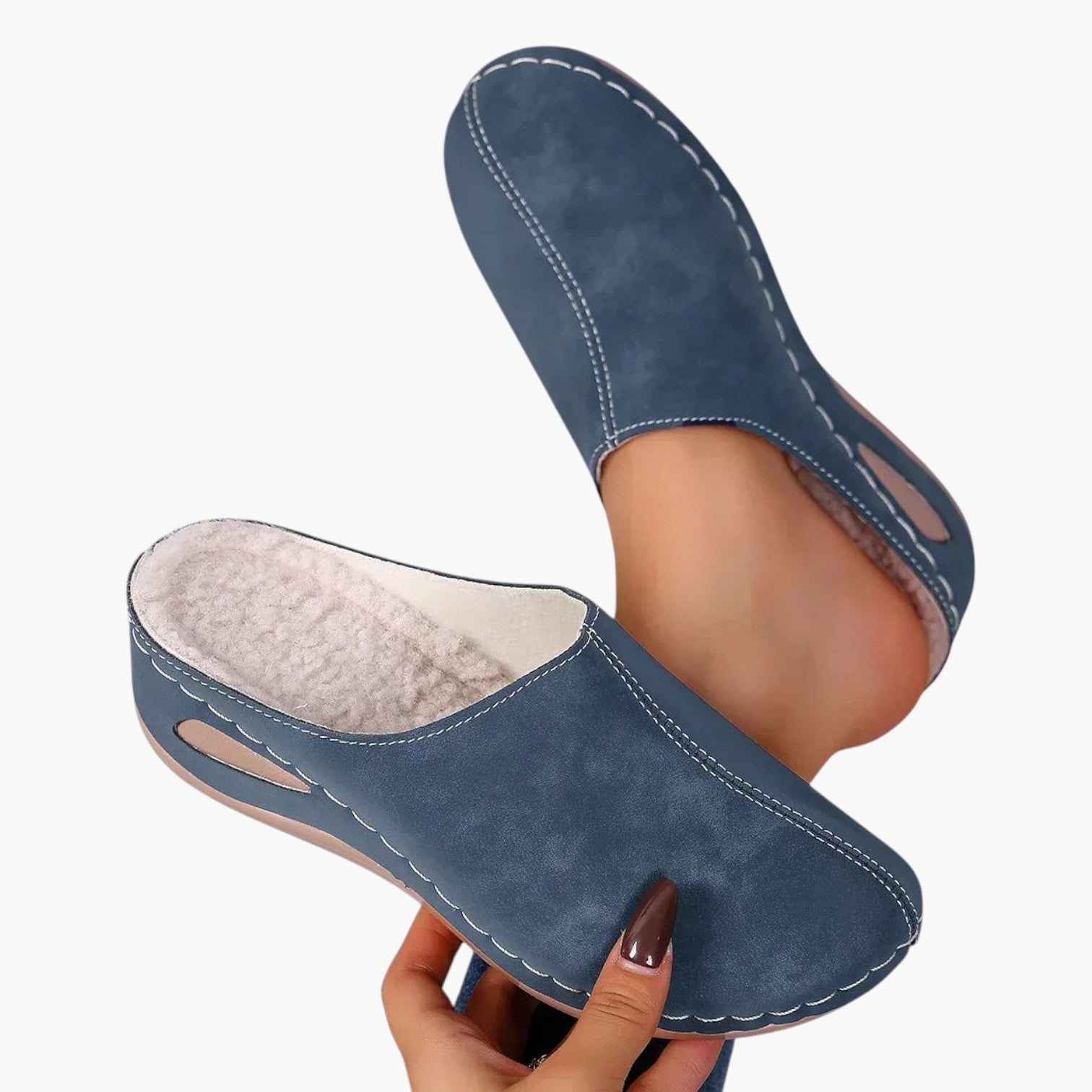 My Store 4 Rosie orthopedische slippers in blauw met zachte voering en comfortabel instapmodel voor dagelijks gebruik