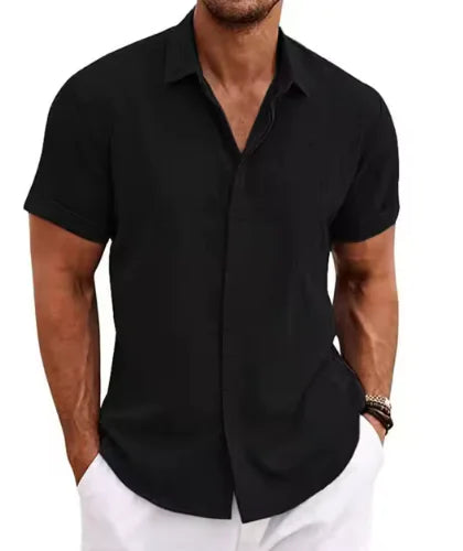 Camisa de manga corta con solapa Urban Ease