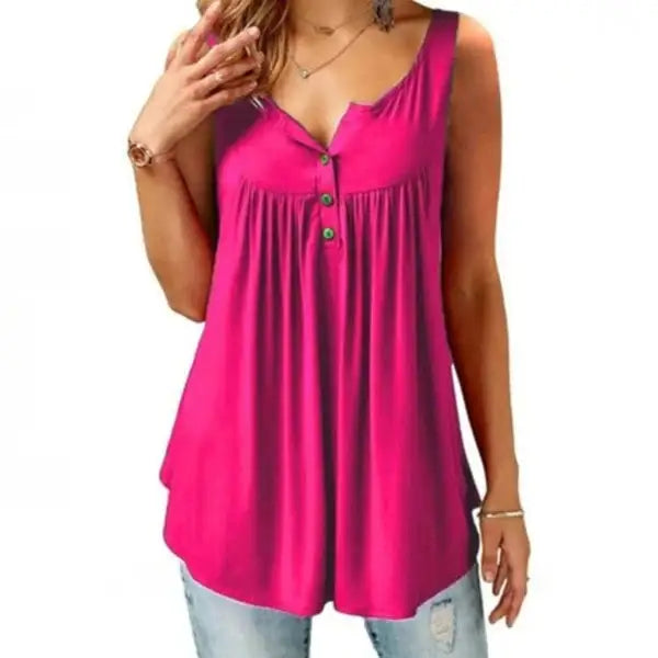 Casual Women Tank Tops Solid Color