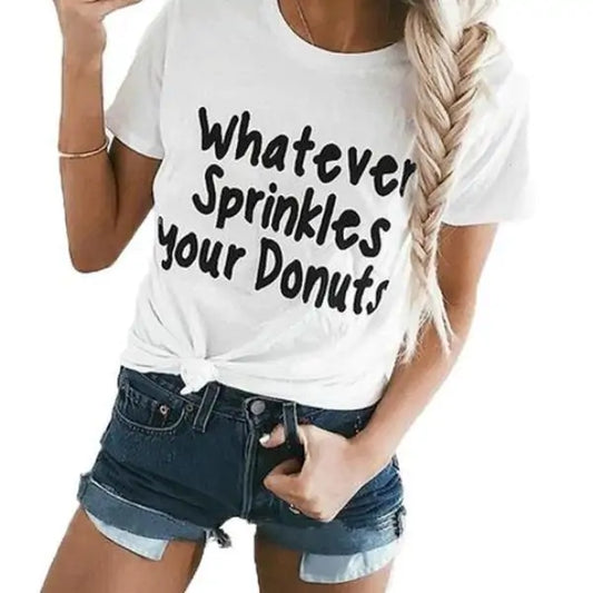 Was auch immer Ihre Donuts bestreut Shirt