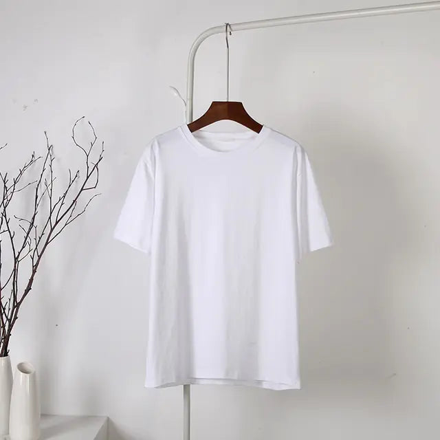 Weiches Basic-T-Shirt für Damen aus Baumwolle