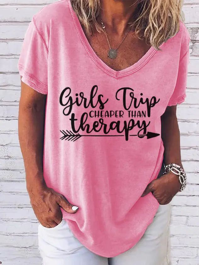 Camiseta de terapia de viaje para mujeres y niñas