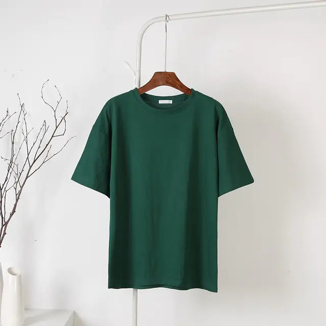 Weiches Basic-T-Shirt für Damen aus Baumwolle