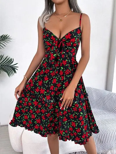 Vestido camisero con mangas escotadas y estampado