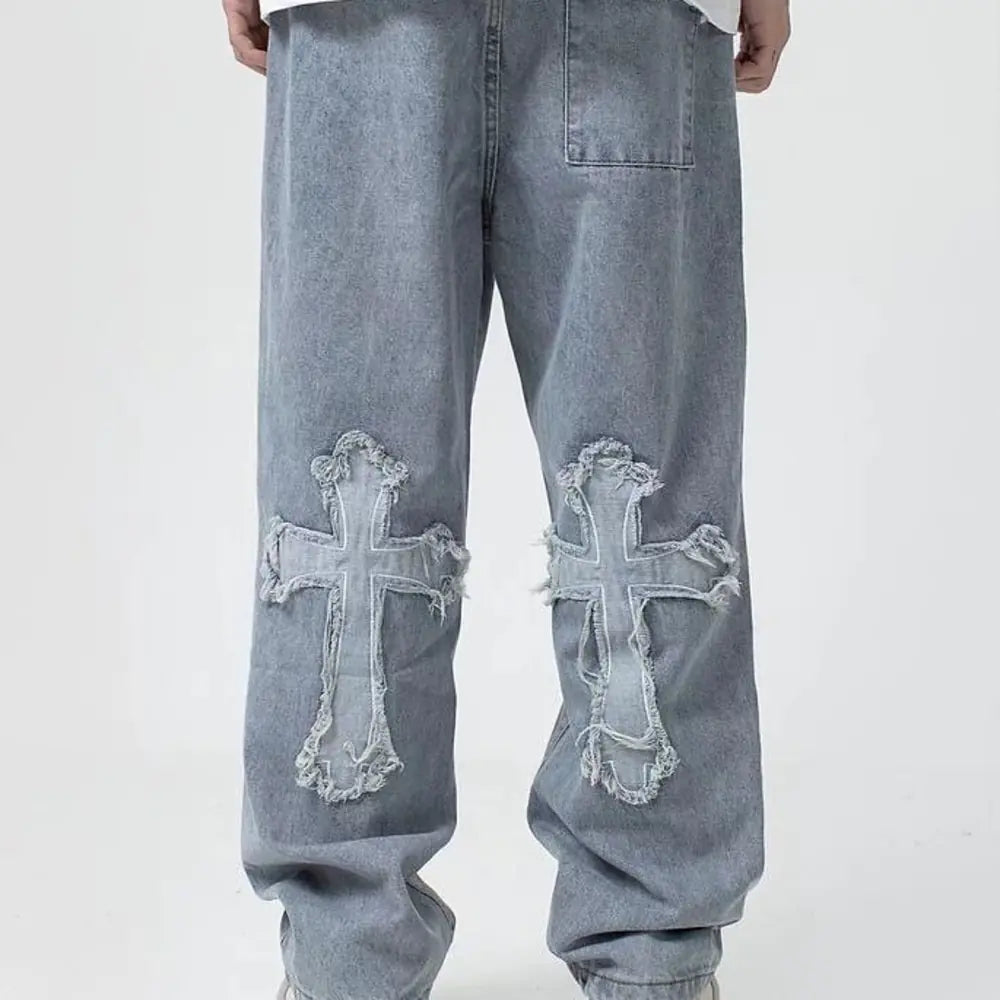 Streetwear-Baggy-Jeans für Männer